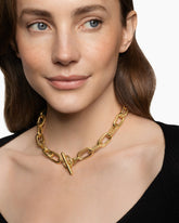 DY Madison® Toggle Necklace in 18K Yellow Gold, 13.5mm